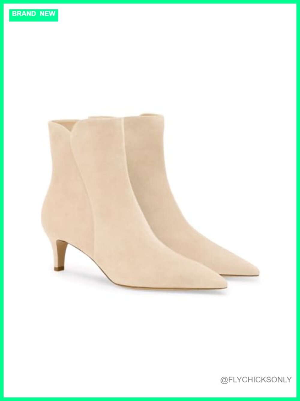 Womens Ankle Boots Kitten Heel Pointed Toe Faux Suede Dress Booties